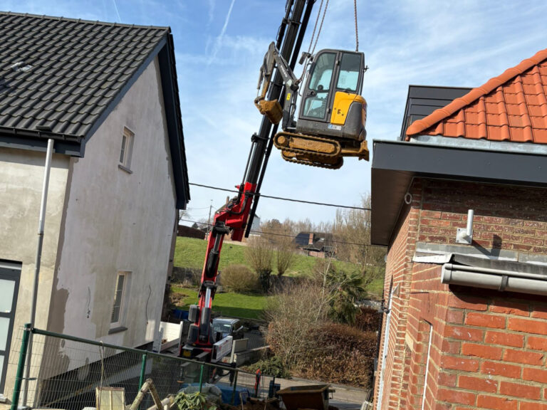 Manutention engin de chantier